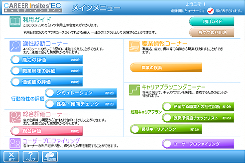 職業適性診断システム「キャリア・インサイト」